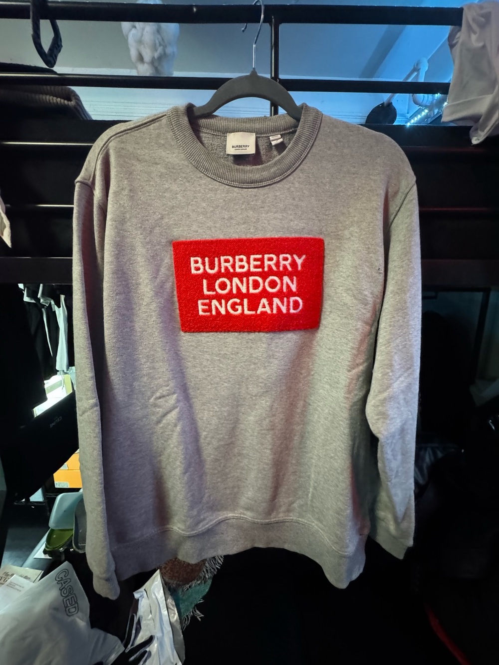 Burberry London ‘Fawson’ Logo Patch Crewneck